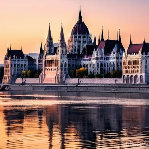 Home 27 어부의 요새 방문 팁 - **Prompt:** A breathtaking panoramic view of Fisherman's Bastion in Budapest at sunrise. The seven w...